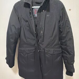 Black Women's Insulated Ski & Snow Jacket - Water-Resistant Winter Parka